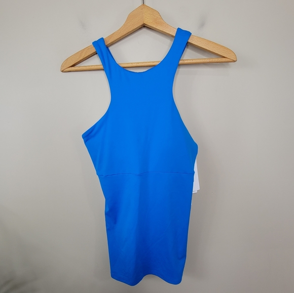 GAP Tops Nwt Gap Fit Blue Padded Shelf Bra Tank Top Poshmark